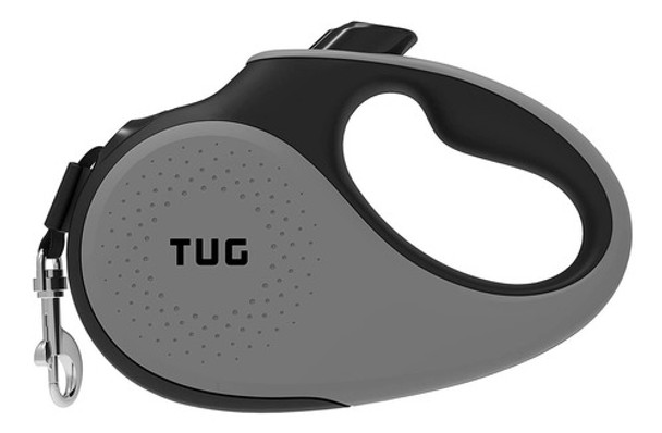 Correa Retractil Para Pasear Perros Tug Gris Medium 0