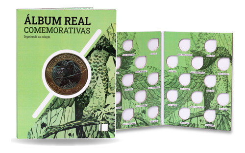 2 Álbuns De Moedas Real Comemorativas Para Colecionadores 0