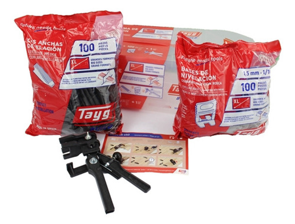 Kit Sistema De Nivelacion 1/1,5mm Cuña Ancha Tayg 0