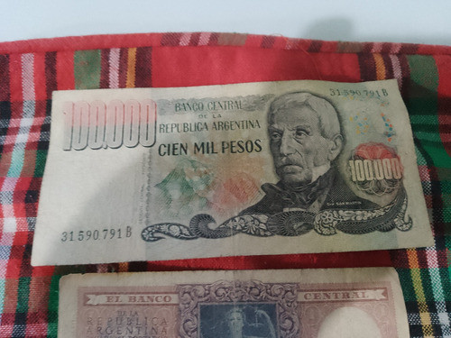 5 Antiguos Billetes En Buen Estado 0