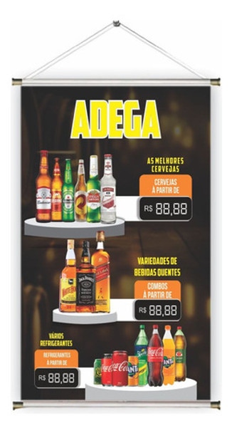 Banner Pronto Bebidas/adega Ref 49 - 45x70 Cm (arte Pronta) 0 Banner Pronto Bebidas/adega Ref 49 - 45x70 Cm (arte Pronta) 0