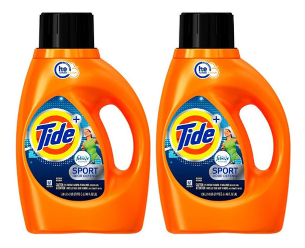 Tide Febreze Sport X2 Jabón Líquido Ropa Limpieza Profunda 0