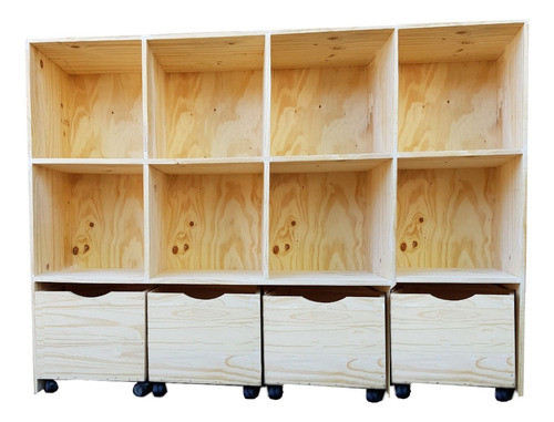 Juguetero De 160 X 120 Madera Pino Macizo 0