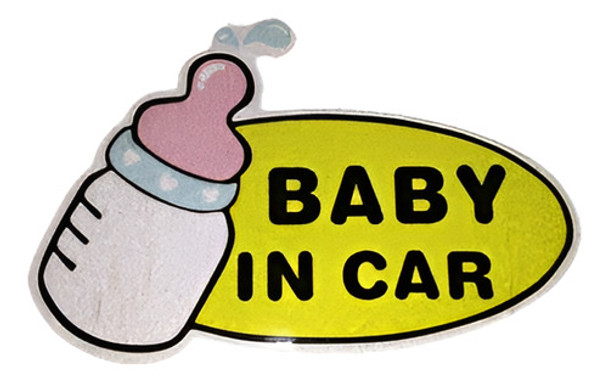 Etiqueta Engomada Del Coche De La Manera  Reflexivo Bebé En 0