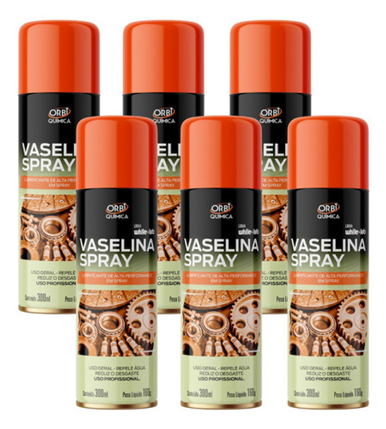 6 - Vaselina Liquida Spray Lubrificante Uso Geral Orbi 300ml 0