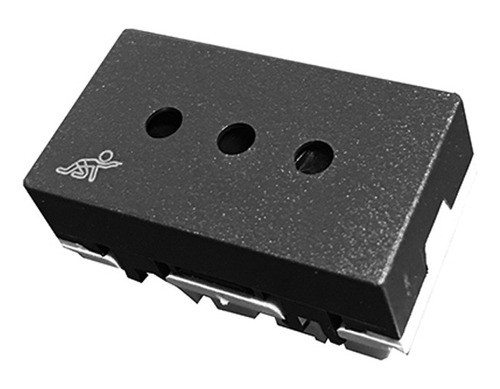 Modulo Toma Modular 3 En Linea Conatel Linea Duomo Negro 0