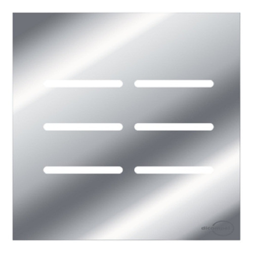 6 Int 3 Simples E 3 Paralelos 4x4 Novara Glass Com Cromado 0