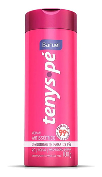 Tenys Pé Baruel Em Pó Antisséptico Pink Woman 100g Kit C/08 0