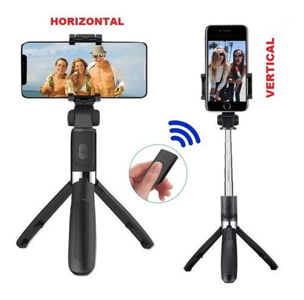 Pau Selfie E Tripé Controle Bluetooth Sem Fio iPhone Android 0