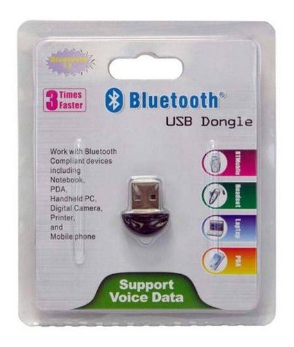 Mini Adaptador Bluetooth 2.0 Usb Dongle Cogumelo 49.002 0