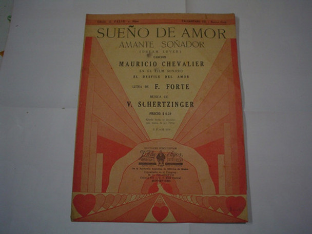 Sueño De Amor Cancion Mauricio Chevalier Musica... 0 Sueño De Amor Cancion Mauricio Chevalier Musica... 0