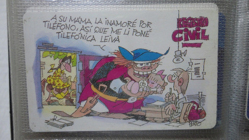 Tarjeta Telefonica  Decada 90 - Chiste 1 0