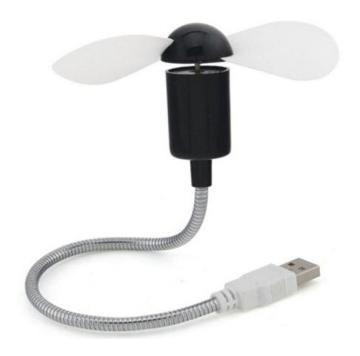 Mini Ventilador Usb Escritorio Auto Hogar / Celeste 0