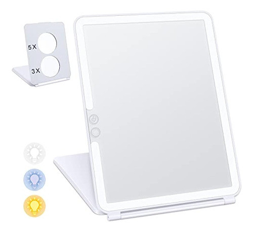 Vanmrior Maquillaje Espejo De Vanidad Espejo Con Luces True 0