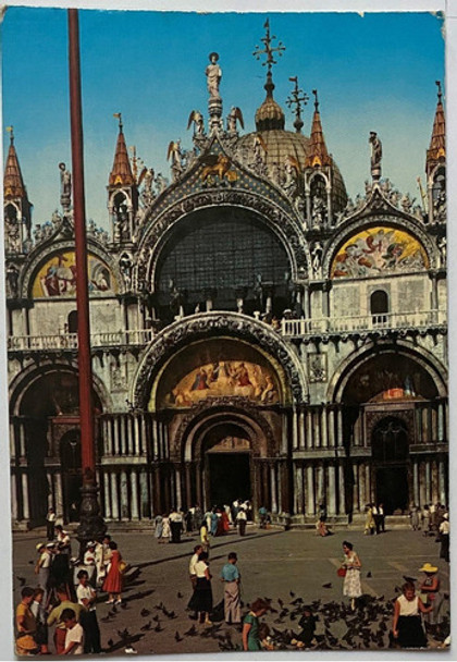 Antigua Postal, Basílica De San Marco, Venecia Italia, P0189 0