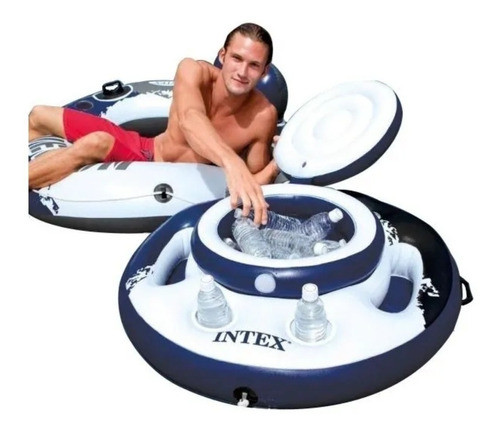 Bar Cooler Inflável Flutuante Intex P/ Piscina 30 Latas Top! 0