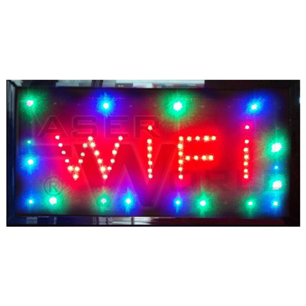 Cartel Led Wifi Luminoso Con Movimiento Llamativo 48x25cm 0