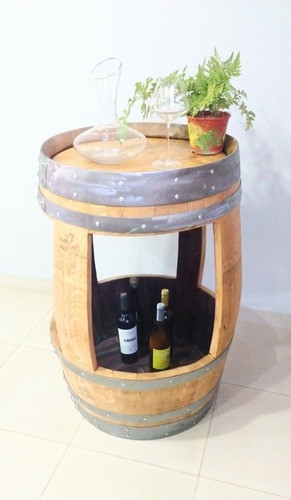Mesa De Barrica De Roble Con Frapera Interior 0