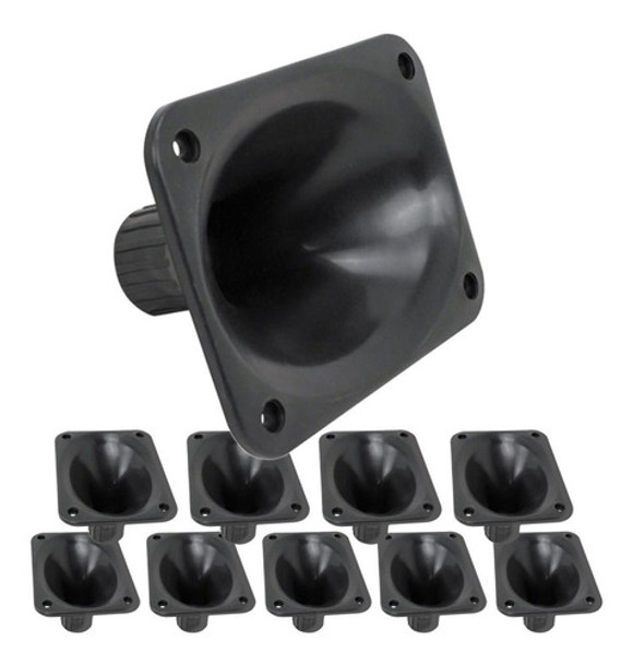 Kit 10 Corneta Plástica Lc05 Preta Curta Lc 05 Rosca Driver 0 Kit 10 Corneta Plástica Lc05 Preta Curta Lc 05 Rosca Driver 0