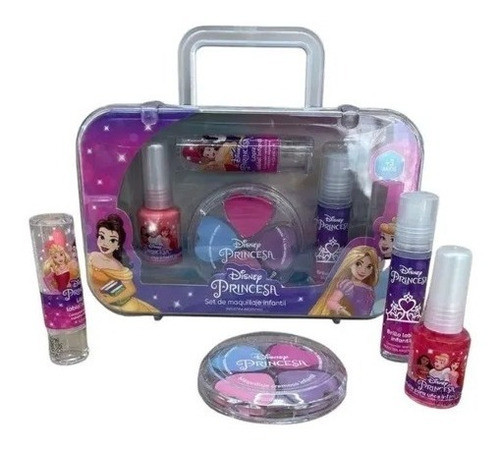 Valija Maquillaje Infantil Disney Princesas Original Regalo 0