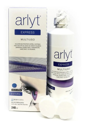 Solucion Para Lentes Arlyt Express 240ml Contacto + Estuche 0