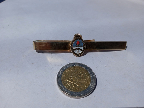 Sujeta Corbata De Bronce Con Escudo Argentino 0