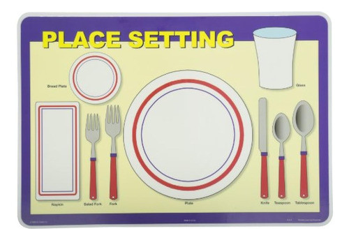 Placemat De Colocación De Lugar De Aprendizaje Indolora 0