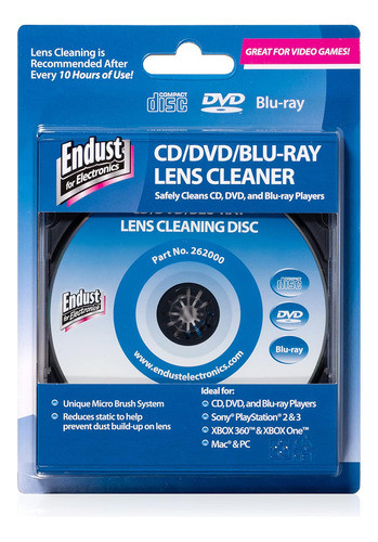 Endust Para Eletrônicos; Limpador De Lentes De Cd/dvd/blu-ra 0