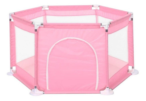 Corral Plegable Rosado 0