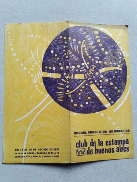 Catalogo Club De La Estampa Buenos Aires Miguel Angel Rios 0