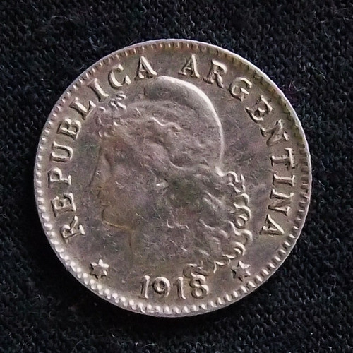 Argentina 5 Centavos 1918 Excelente Cj 149 0