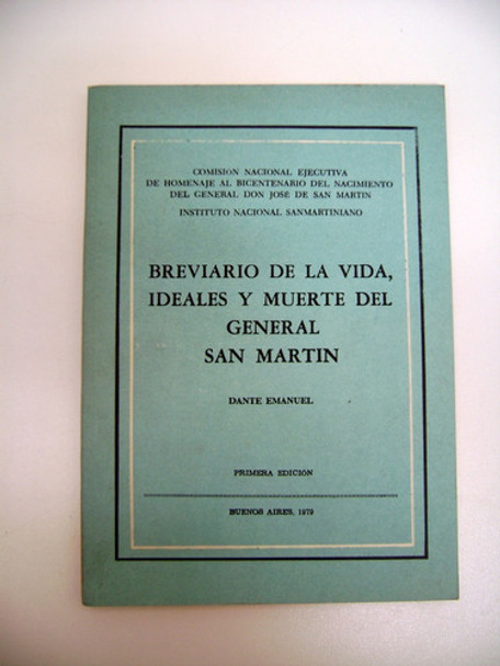 Breviario De La Vida Ideales Y Muerte De San Martin Ok Boedo 0