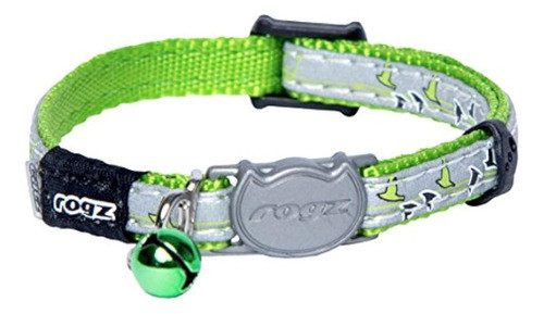 Rogz Cb08l Reflective Cat Collar Lime One Size 0