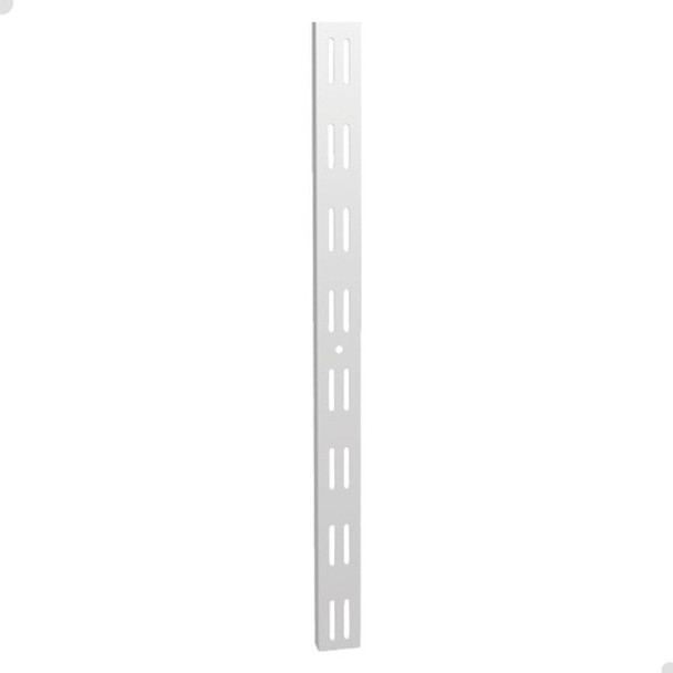 Trilho Rasgo Duplo 200cm 2m Cremalheira Branco Kit 4 Uni 0