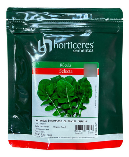Sementes Rúcula Selecta 100g Horticeres 0