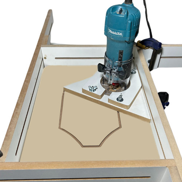 Jig E Gabarito P/ Tupia Guia Cortes C/ Precisão Profissional 0