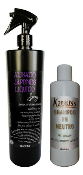 Alisado Japones En Spray 500 Keraliss + Shampoo De Regalo 0 Alisado Japones En Spray 500 Keraliss + Shampoo De Regalo 0