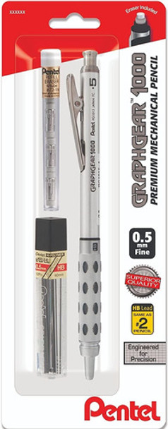 Lapiz Mecanico Blanco Punta 0,5 Mm Pentel Graph 1000 0