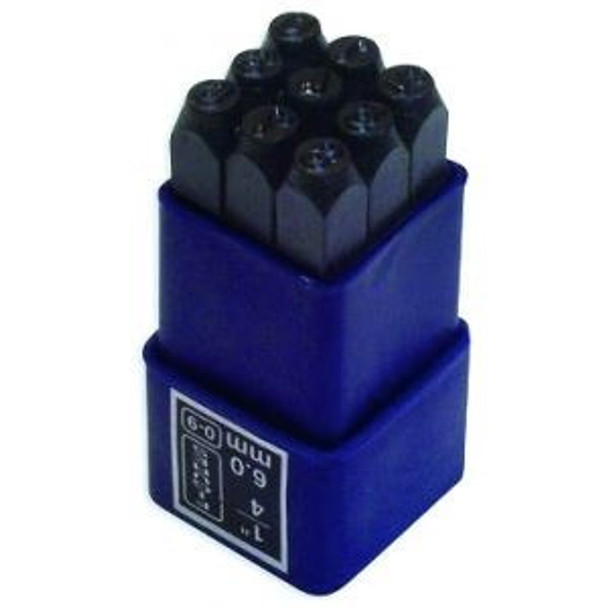 Juego De Números Acero De Golpe 8mm.      Black Jack  Bjt216 0