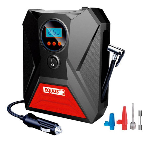 Compresor Inflador De Neumáticos Digital  12v C/luz Equus 0