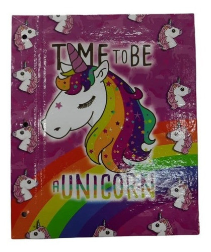 Carpeta Nro.3 2 Tapas Carton Unicornio Jasbrus 0
