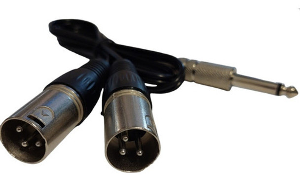 Cable De Audio 1 Plug 6.5mm Mono A 2 Canon Xlr Macho 0