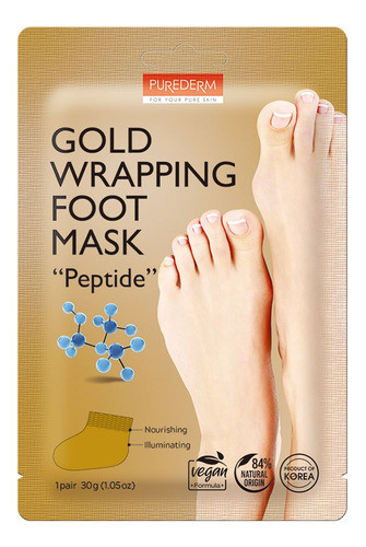 Mascarilla Para Pies Purederm Gold Wrapping Peptide 0