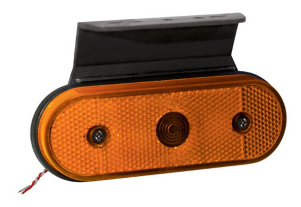 Faro Lateral Univ. Oval. Ambar Led 12v/24v 0