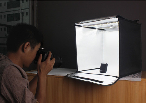 Mini Estúdio De 80x80cm Com Iluminação Led 0