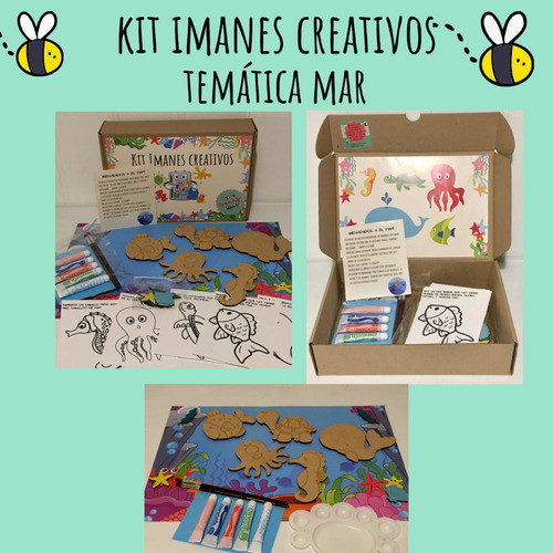 Juego Niños Kit Imanes Creativos  Temática Mar 0