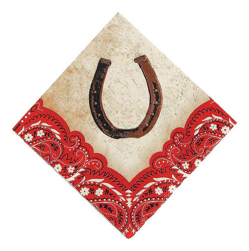 Western Cowboy Beverage Napkins (paquete De 16 Con Diseño De 0