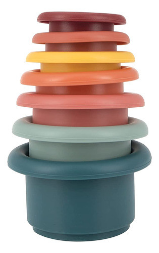 Nuby Apilando Tazas De Silicona Suave Juguete Interactivo, P 0