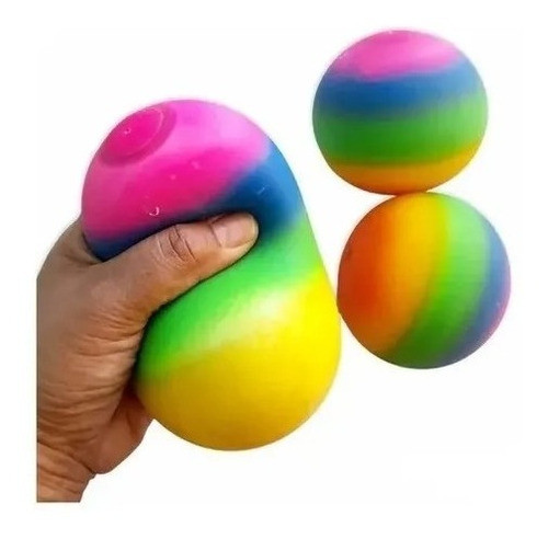 Soft Ball Squishy Apretable Rainbow Pastel Moldeable X1 0