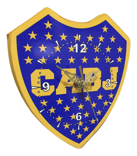 Reloj De Mesa Boca Juniors Xeneizes Fibrofácil En Caja 0